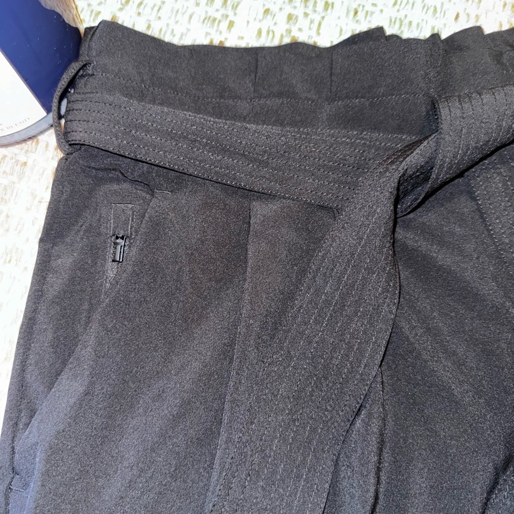 Athleta Black Skyline Short II Stretchy Tie Waist High Rise Shorts Women’s 24 - Picture 6 of 9